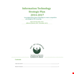 It Strategic Plan Outline example document template