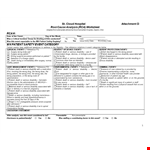 Medical Root Cause Analysis Template | Investigating Serious Events and Patient Deaths example document template