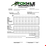 Expense Report Template - Simplify Reimbursement Process example document template