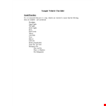 Free Vehicle Checklist Template Word example document template