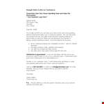 Sparkling Sales Letter Template for Clean and Green Customers example document template
