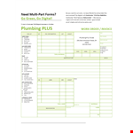 Plumbing Invoice Forms Cfeogjkgoq example document template