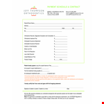 Free Contract Payment example document template