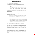 College Graduate Essay Sample – Impressive Application, Admission Essay, and Mentee Essays example document template