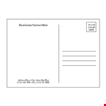 Postcard Template - Create Stunning Postcards with our Customizable Designs example document template