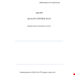 Quality Control Management Plan for Contractors - Unops-Quality Control Management Plan example document template