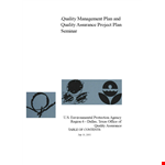 Quality Assurance Management Plan example document template