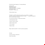 Proof of Employment Letter for Automotive Mechanics | Essential Engine Defective Evidence example document template