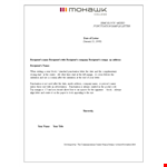 Formal Business Letter - How to Write a Polite and Professional Letter example document template