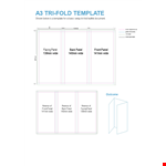 Design Professional Pamphlet Template with Reverse Panel - Customizable example document template