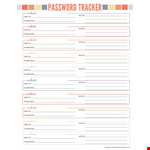Password List Template - Organize and Manage your Passwords Efficiently example document template