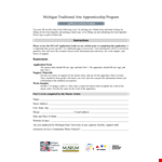 MTAAP Application Form - Support Tradition with our Apprentice Application example document template