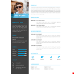 Student Resume A example document template 