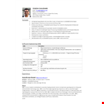 Software Developer Resume - Systems Development | Embedded Linux example document template