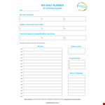 Maximize Your Productivity with our Daily Planner Template - Prioritize Your Day example document template