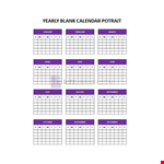 Annual Calendar example document template