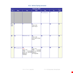 Printable Blank House Calendar Template example document template