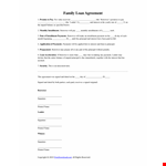 Create a Binding Loan Agreement | Protect Borrower & Lender Interests example document template