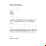 Response To Rejection Letter: Crafting an Effective Application for Credit example document template