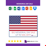 Memorial Day Sale example document template 