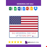 Memorial Day Sale example document template