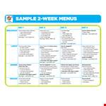 Create a Low-Fat Meal Plan with Our Meal Plan Template example document template