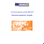 Partnership Agreement Word Format example document template