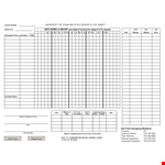 Driver's Daily Log - Track Mileage and University with Ease example document template