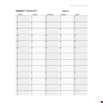 Daily Project Timeline Template - Easily Manage Monday Timesheet and Harvest Data (Excel) example document template