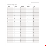Daily Project Timeline Template - Easily Manage Monday Timesheet and Harvest Data (Excel) example document template 