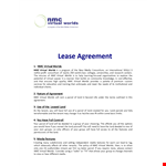 Virtual Worlds Land Rental Lease Agreement example document template