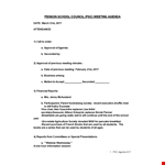Sample School Meeting example document template