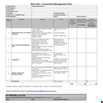 Professional Work Plan Template example document template