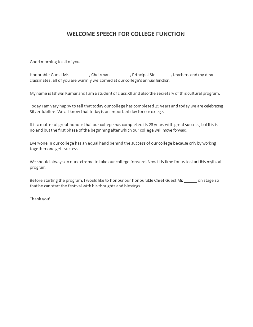 Welcome Speech For College Function welcome-speech-for-college-function