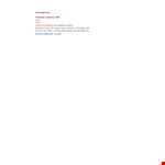 Nursing College Student Email Signature example document template