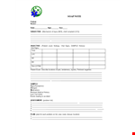 Soap Note example document template