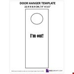 Door Knob Hanger template example document template