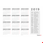 2022 Holidays Calendar – Printable Template, Important Dates & Events example document template