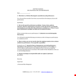Work Performance Warning Letter Template example document template