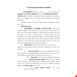 Food Service Management Contract Template for Client Agreement with Aramark example document template 