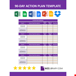 90 Day Action Plan Template example document template