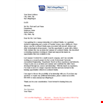 Internship Job Application Letter For Engineer example document template