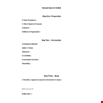 Mastering Informative Speeches: Essential Tips and Strategies | Speech Outline example document template 