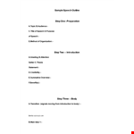 Mastering Informative Speeches: Essential Tips and Strategies | Speech Outline example document template