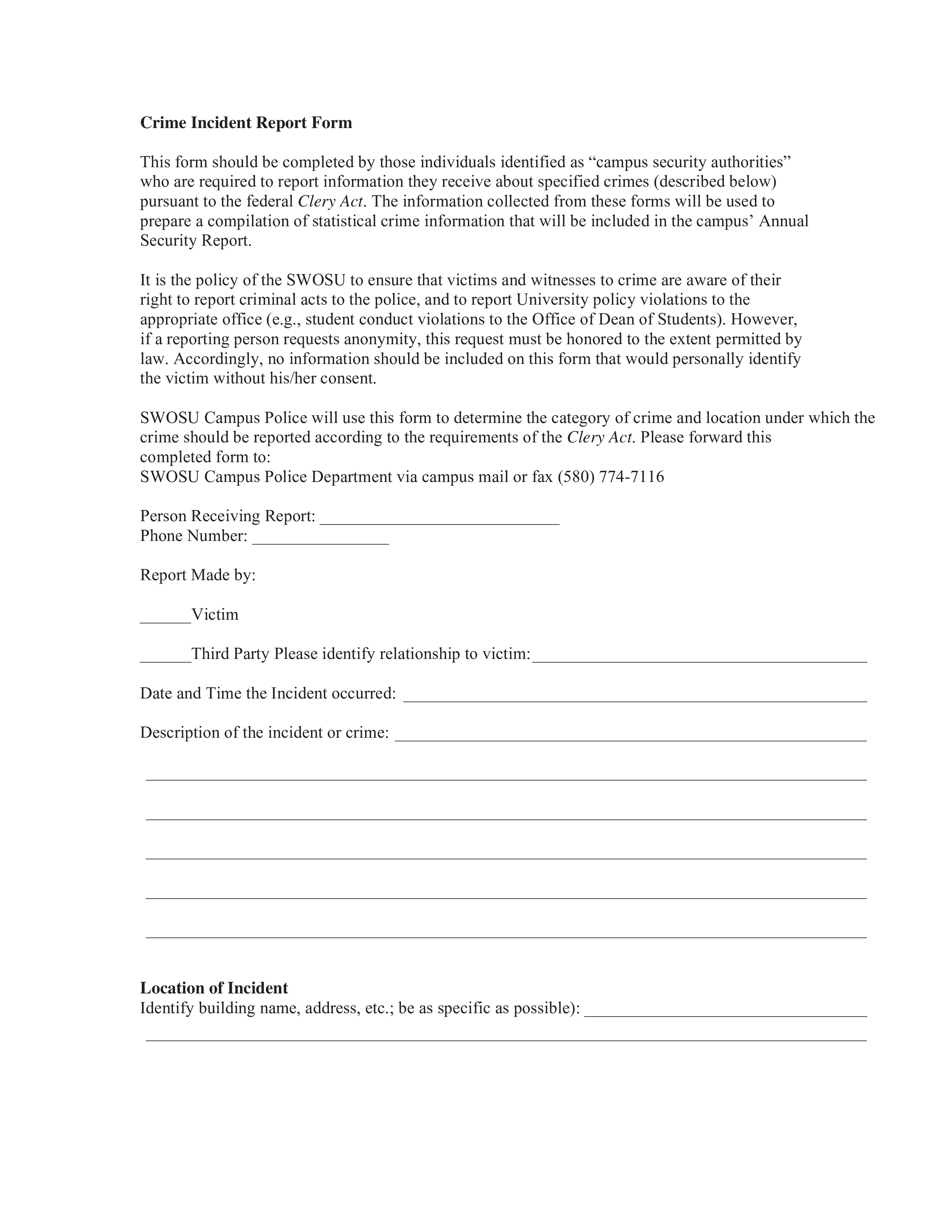 Create A Comprehensive Police Report Incident Campus Victim Crime create-a-comprehensive-police-report-incident-campus-victim-crime
