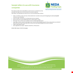 Medical Insurance Claim Letter Template for Patient Treatment example document template 