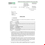 Safety Officer Appointment Letter Template - Company Appointment & Feedback example document template