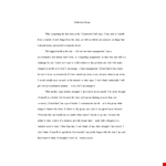 Personal Reflective Essay Template example document template