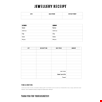 Jewellery Receipts, Address, Facilisis example document template