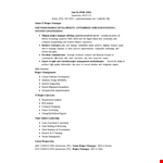 Technical It Manager Resume example document template